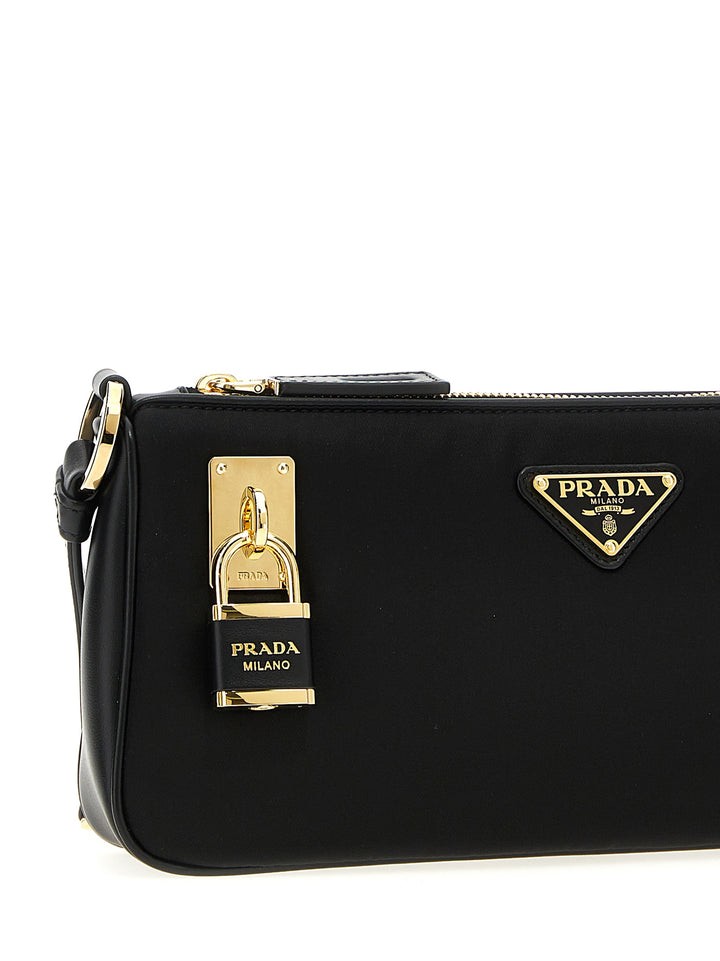 Prada Re-Nylon Small Shoulder Bag Shoulder Bags - Black | acda050ffe2a8db20f2fdded6e2cd8a6c8d24f77