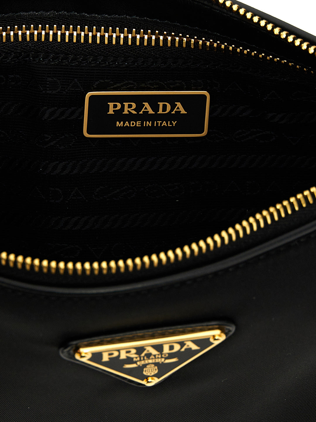Prada Re-Nylon Small Shoulder Bag Shoulder Bags - Black | f79b4bf1fb4fd884aab4bb171b8699d86842c774
