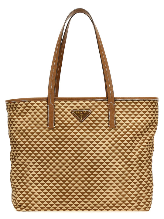 Prada Symbole Tote Bag Multicolor