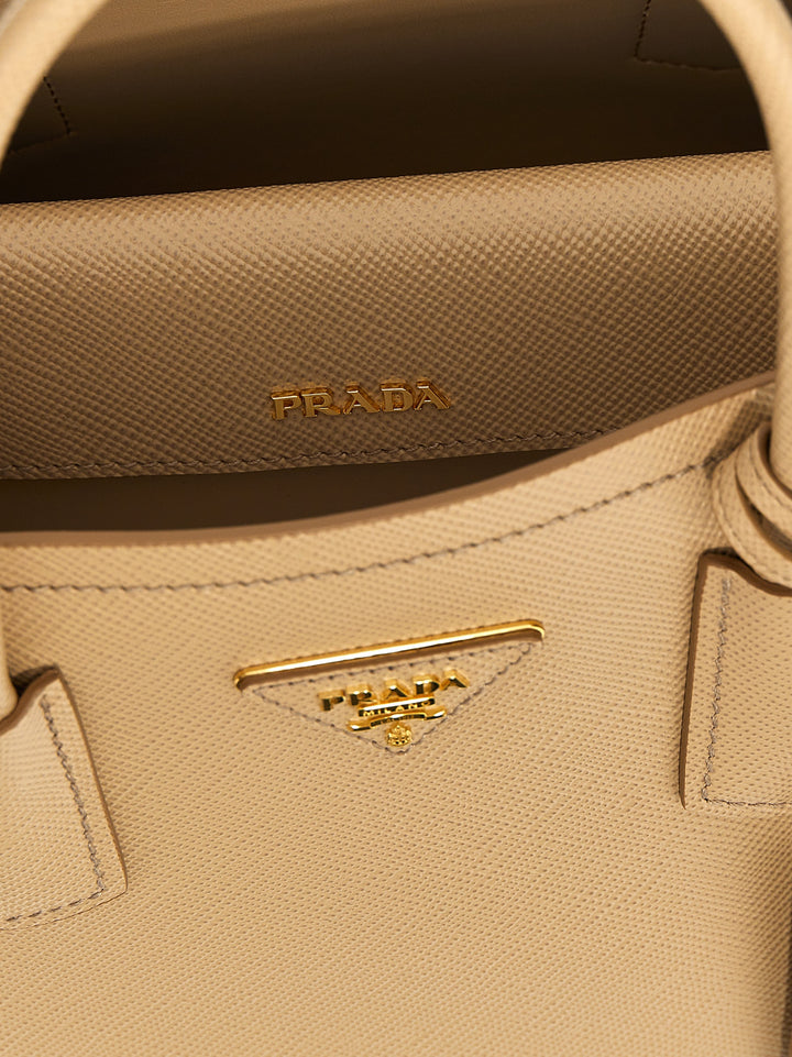 Prada Saffiano Handbag Hand Bags - Beige | 2bd66023ab758d4e0ce8eb4c50a00b573ff6eb7c