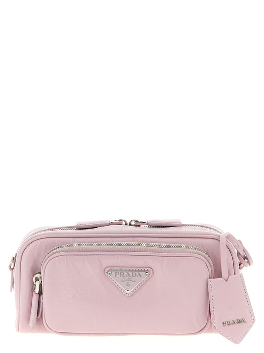 Logo Antique Nappa Crossbody Bag Crossbody Bags Pink