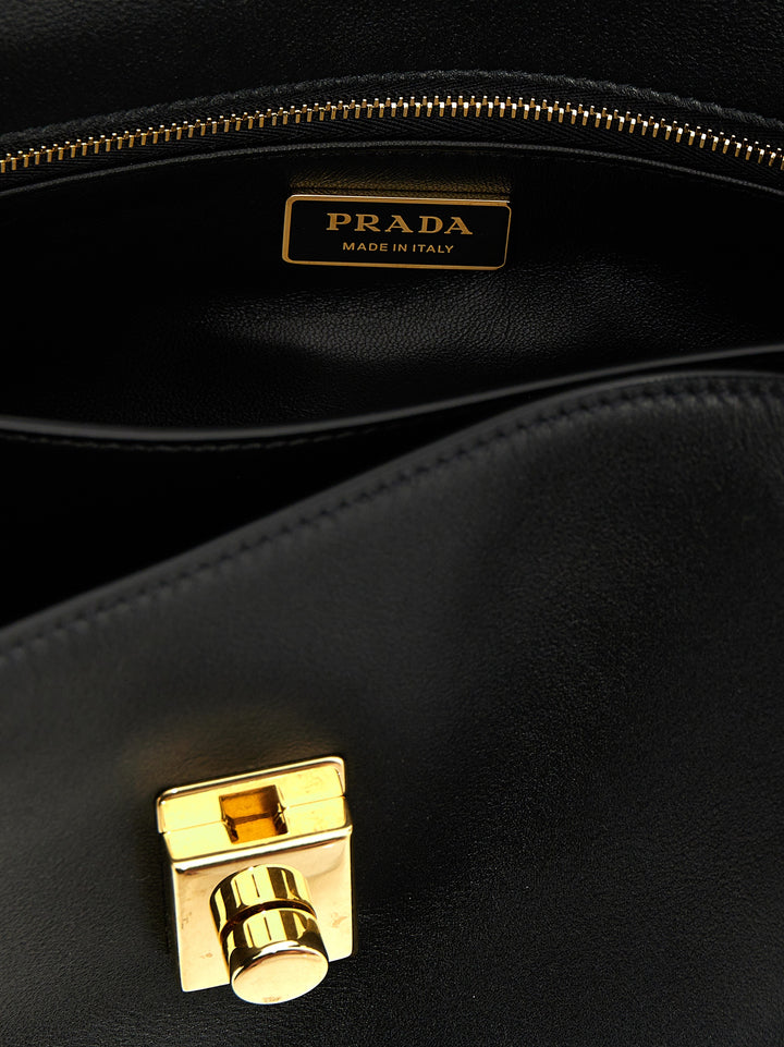 Prada Prada Soft Sound Shoulder Bags - Black | a4aa34b14e897b5e58cbeacbe96b247f452b501f
