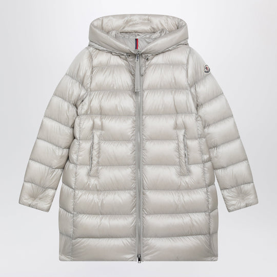Pearl Beige Nylon Laqué Down Jacket