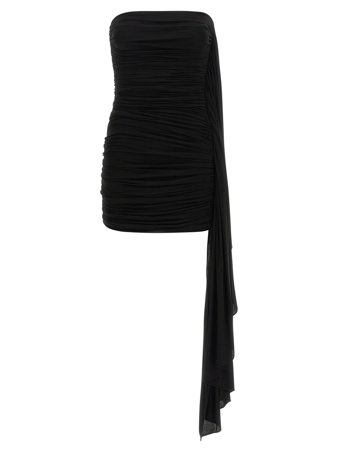Alexander Wang Asymmetrical Draped Dress Dresses - Black | 279e3f4a08a85edc7444f8c8ea2861b732f13a3e