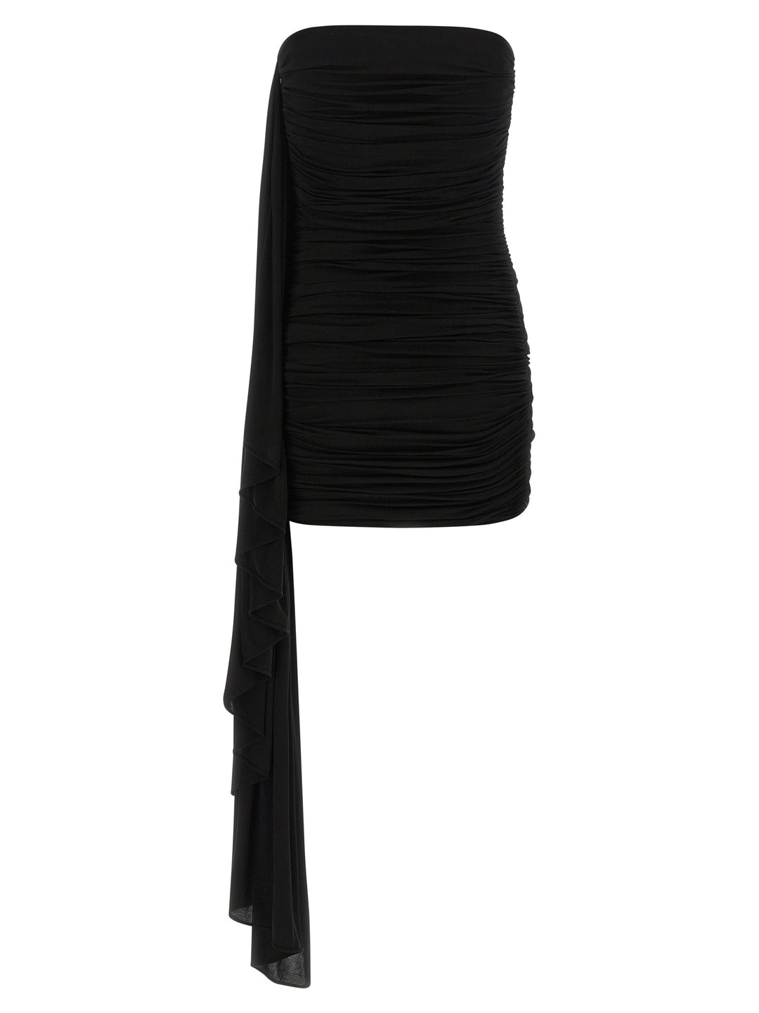 Alexander Wang Asymmetrical Draped Dress Dresses - Black | 2a457520bcbafa1100df0d0d2087bb0595d8325b