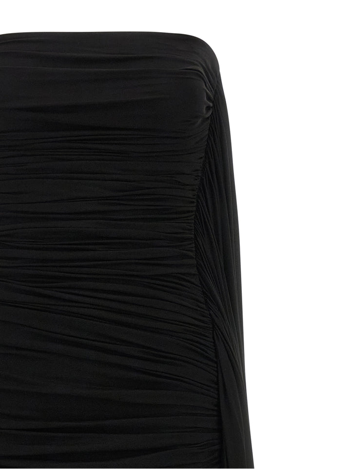 Alexander Wang Asymmetrical Draped Dress Dresses - Black | a804c92a4785d10c530914964fa8acb2438976d0