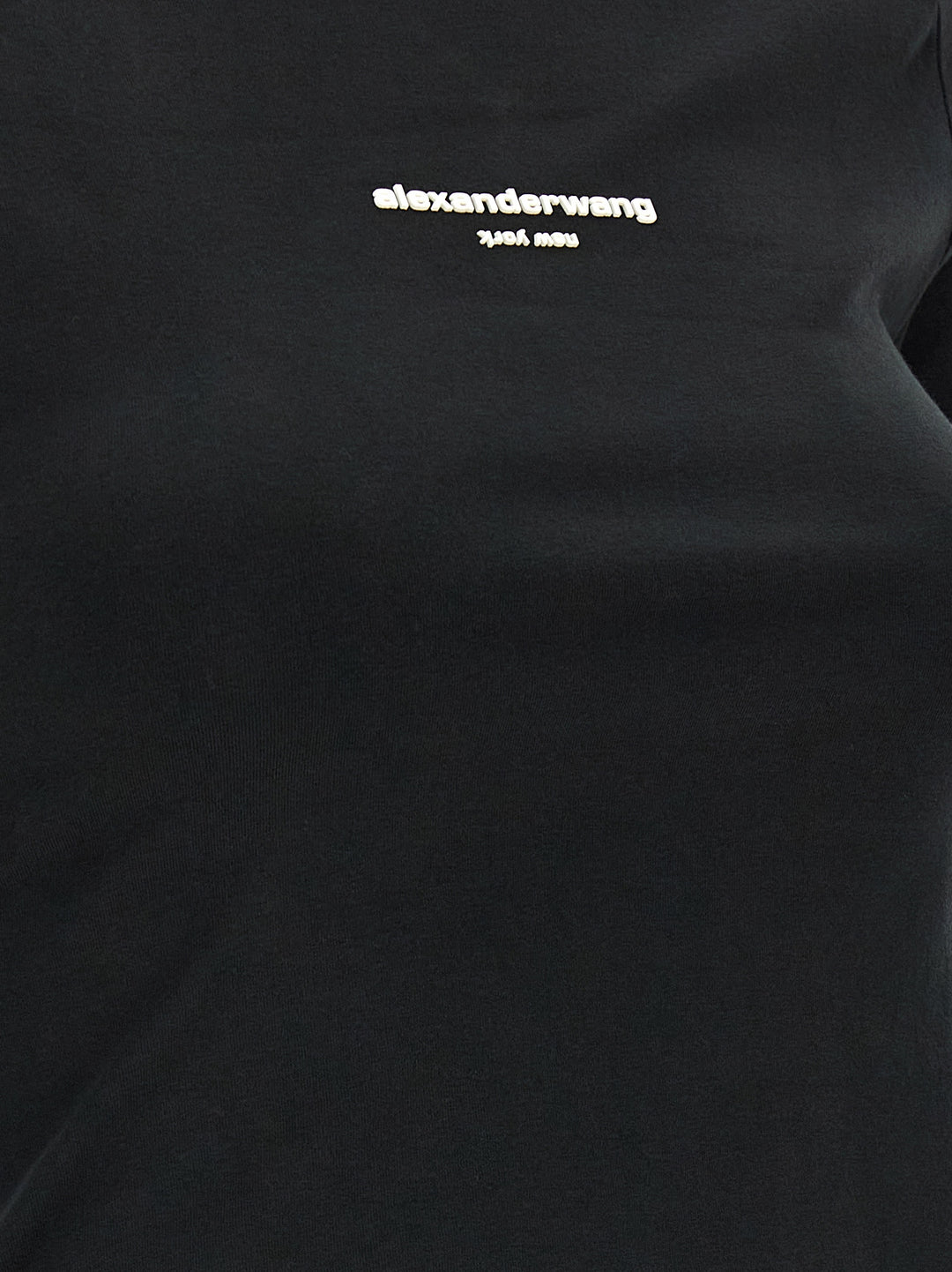 Alexander Wang Ls Tee W/Logo Print T-shirt - Black | 407b127f12a05dfc320403b705939816840af78a