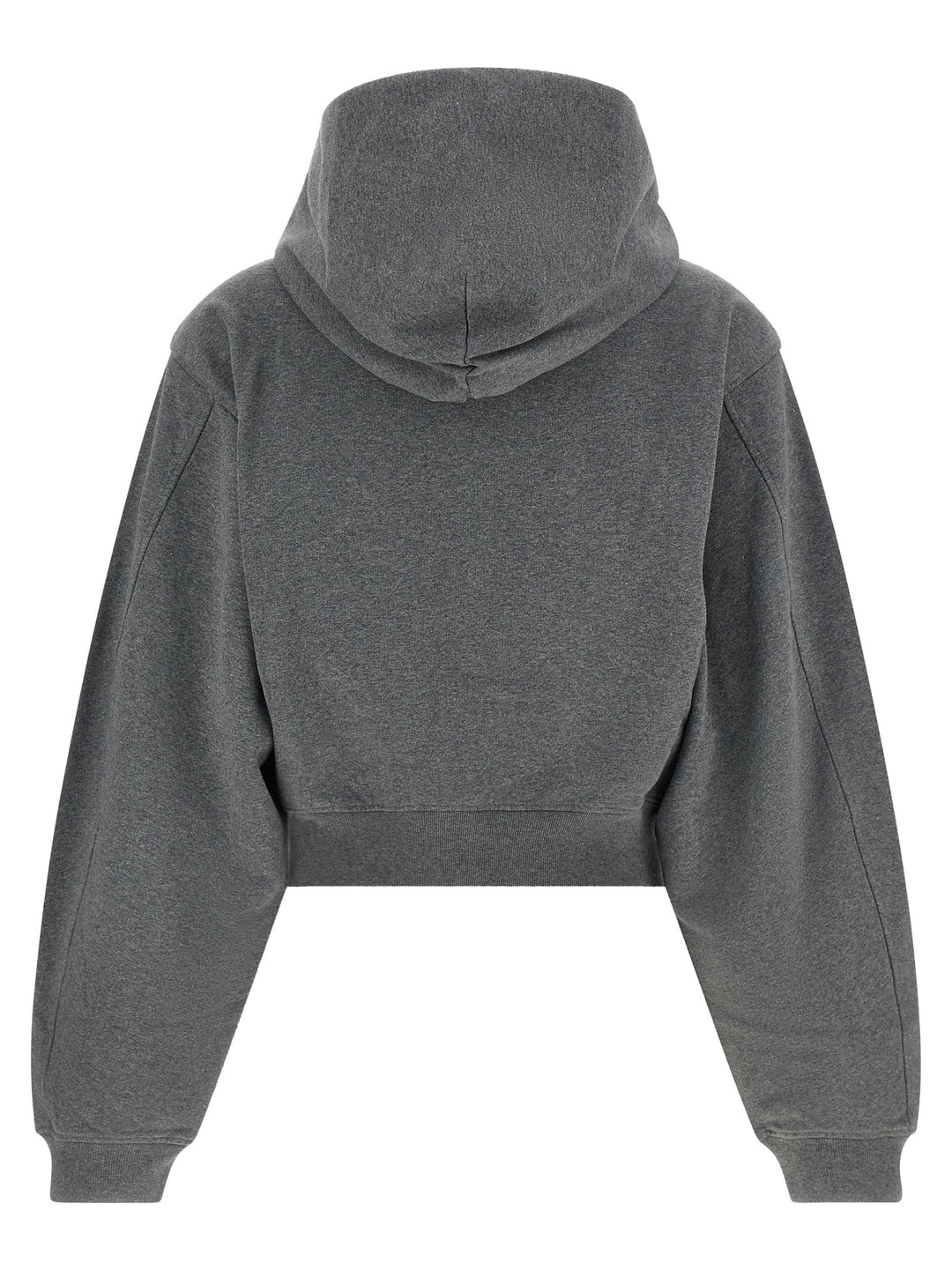 Alexander Wang Zip-Up Hoodie Sweatshirt - Gray | a325ab2422fc804e15844057fab92819937771ca