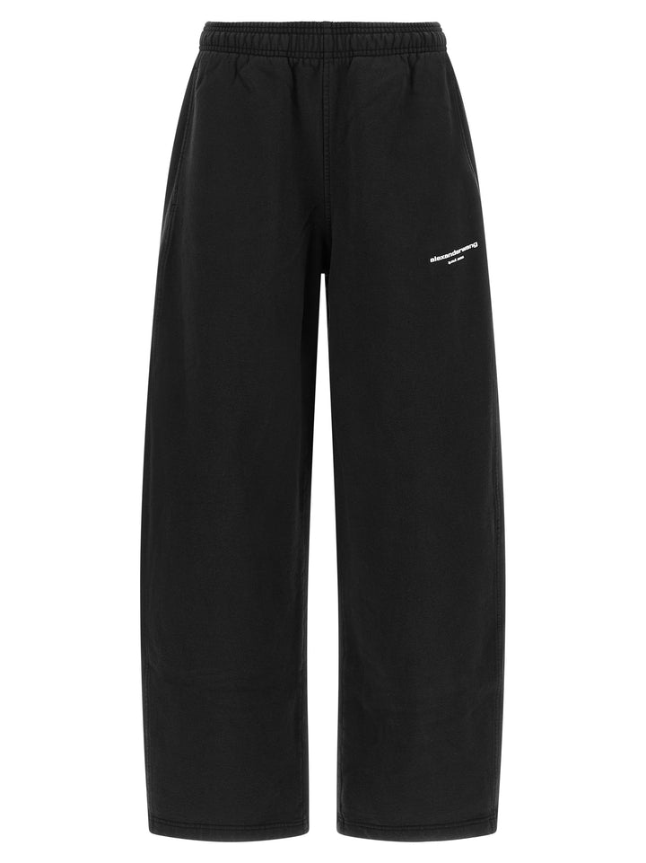 Alexander Wang Logo Fleece Pants - Black | 3d791d4fb591a507b3fa1cdf4cdc133b32034e3e