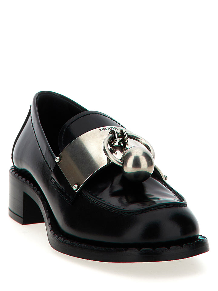 Prada Piercing Loafers - Black | 9af794b868c70d248f44d683c6a16ce640e50ac4