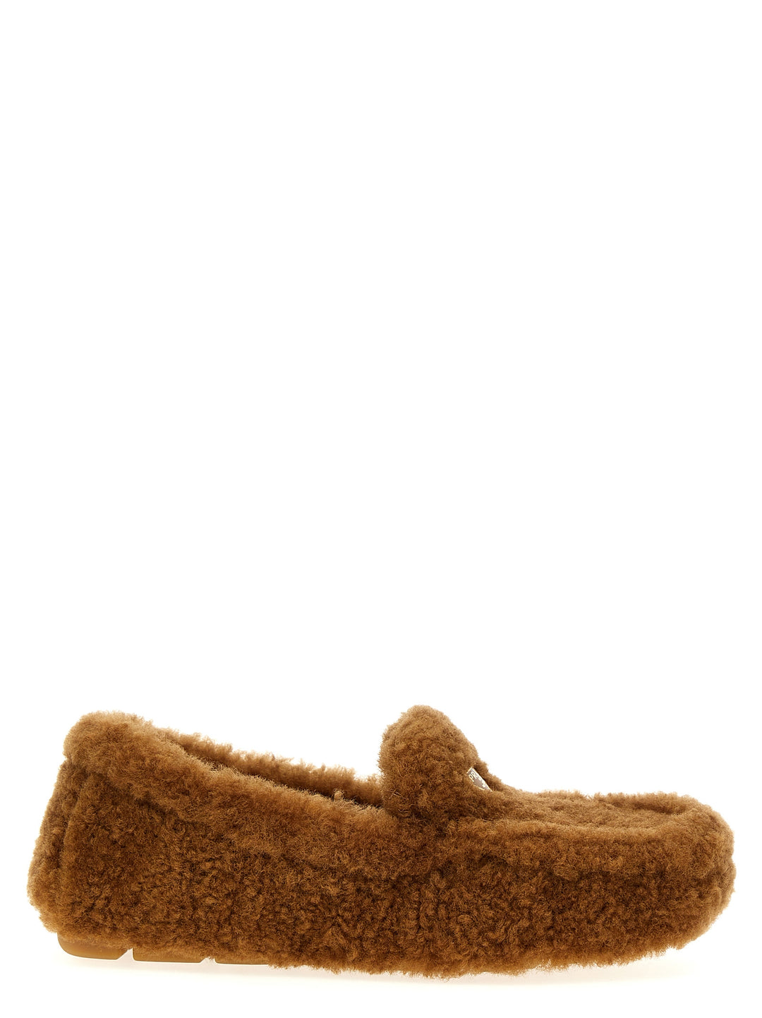 Prada Shearling Loafers - Brown | e44e0775058623f365489aad8fdefbefc8bb761b