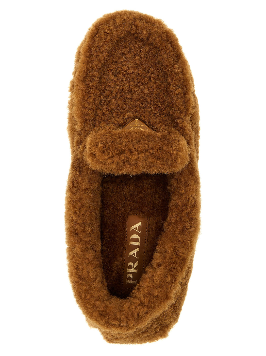 Prada Shearling Loafers - Brown | 4b3329149f999ef124c496d8bd2e7ff7c72e1e00