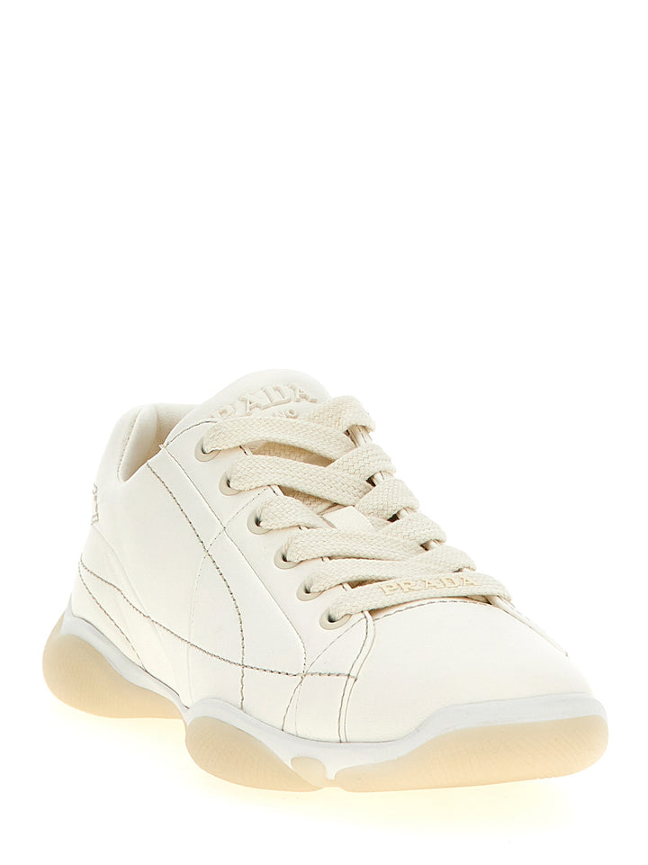 Prada Nappa Sneakers - White | b2b7bb463af9b4c037b08a95f229dabf424f6117