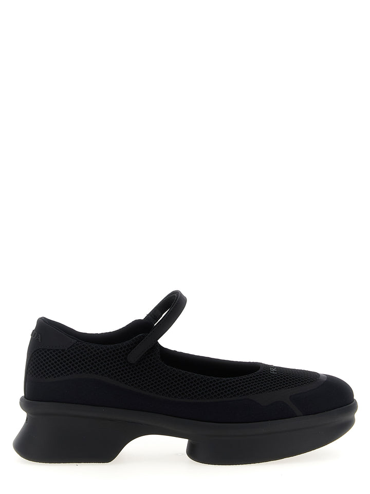 Prada Mesh Ballet Flats Flat shoes - Black | 594fba5192d97914aea2c214a022e7a74dc2381a