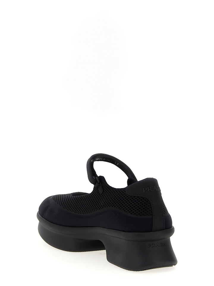 Prada Mesh Ballet Flats Flat shoes - Black | d39086f7aaa88517413b09abc265debffc4e67ad