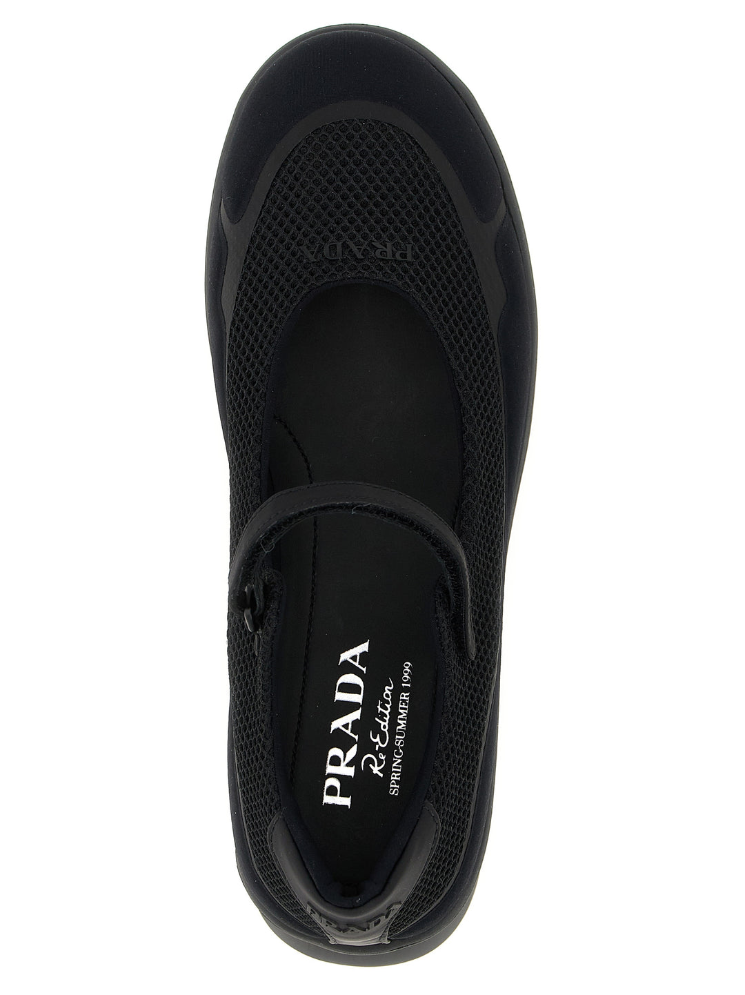 Prada Mesh Ballet Flats Flat shoes - Black | 4fe8c1f600a78ffb0b5ef5b74202db65794ad495