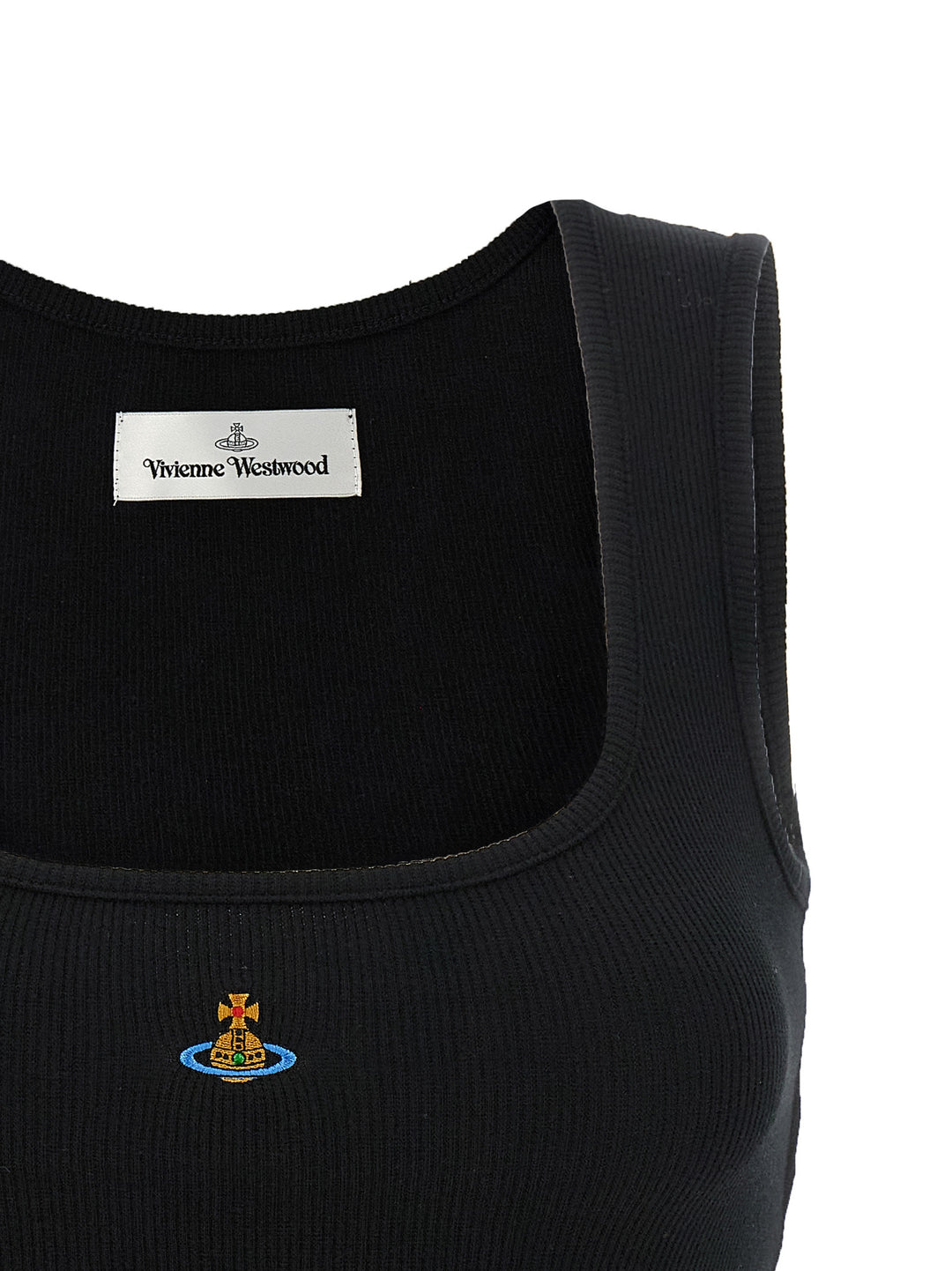 Vivienne Westwood Cropped Rib Tops - Black | 57f16e6f73092328c9db299528a744d698683208
