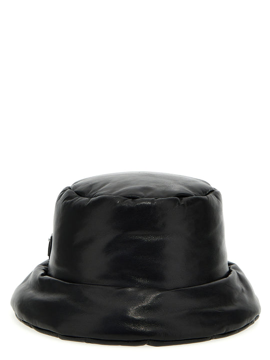 Nappa Bucket Hat Hats Black