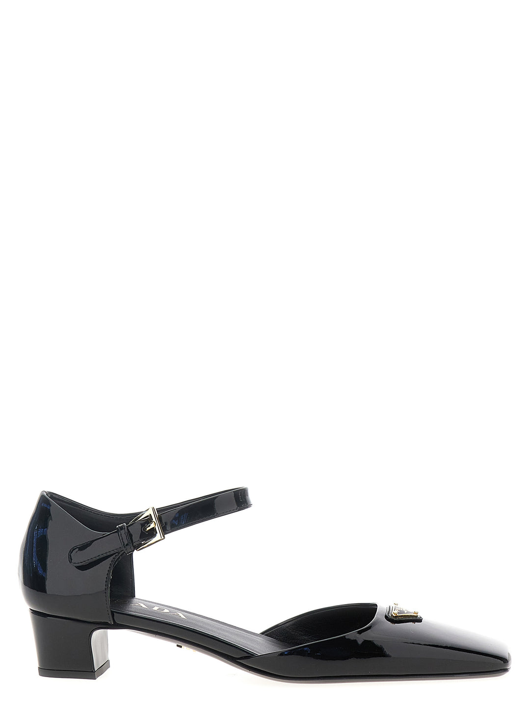 Prada Logo Patent Pumps - Black | 9ea5a4e3c38c698900ea5c15c5c650b1362e5e8e