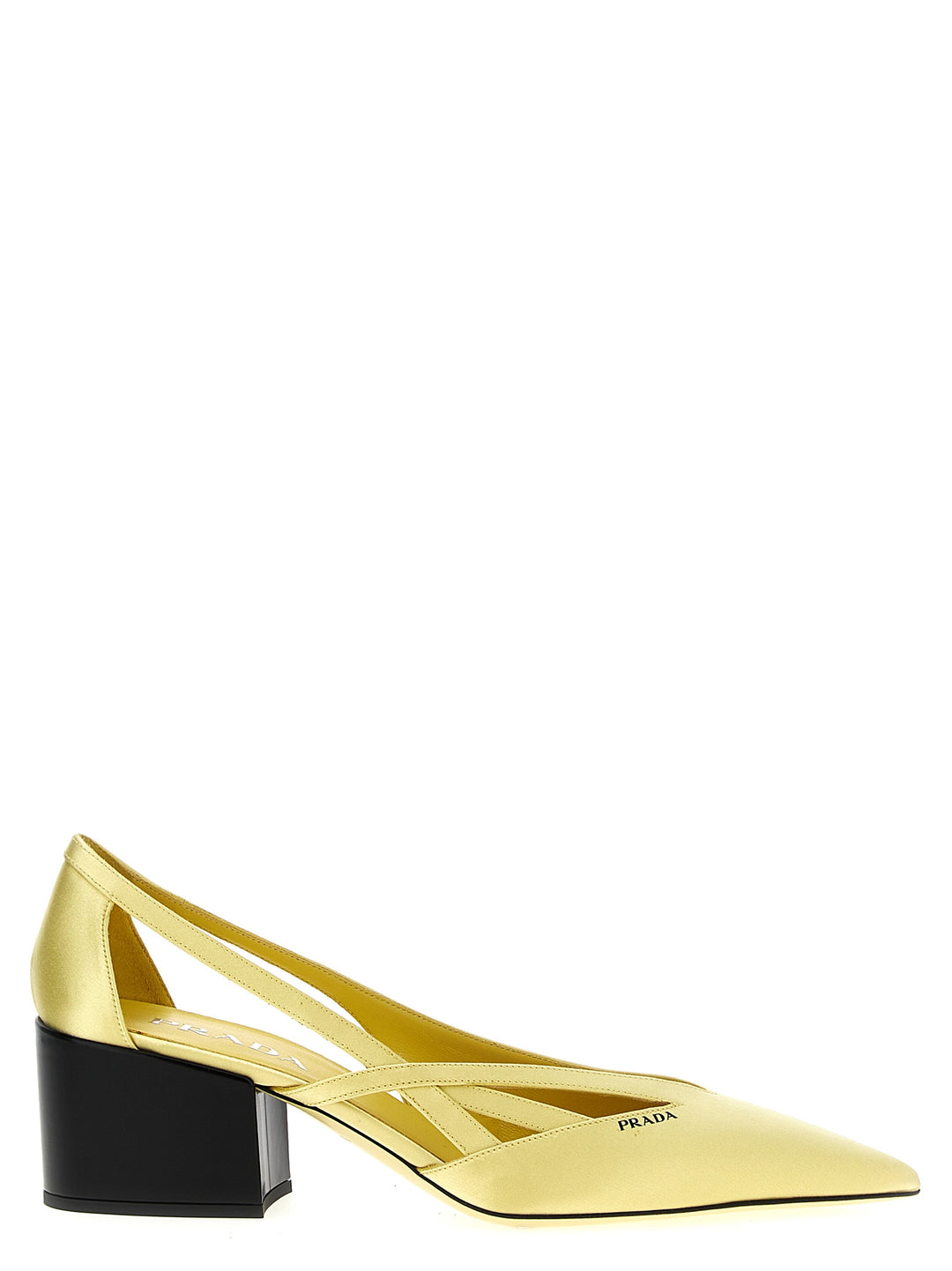 Prada Cut Out Pumps - Yellow | e1e36bcf7d4c3cd662065237140e29f4dc65a55e