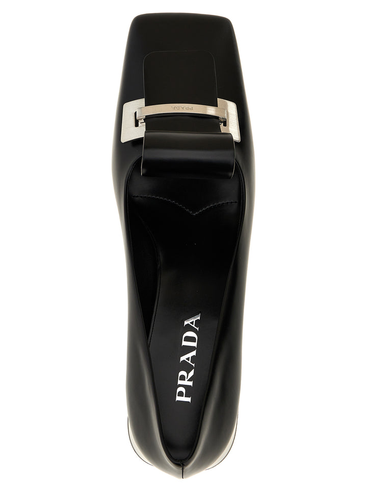 Prada Leather Pumps - Black | 907daf50b5008672d88d9e03191f1685c94c0ff2