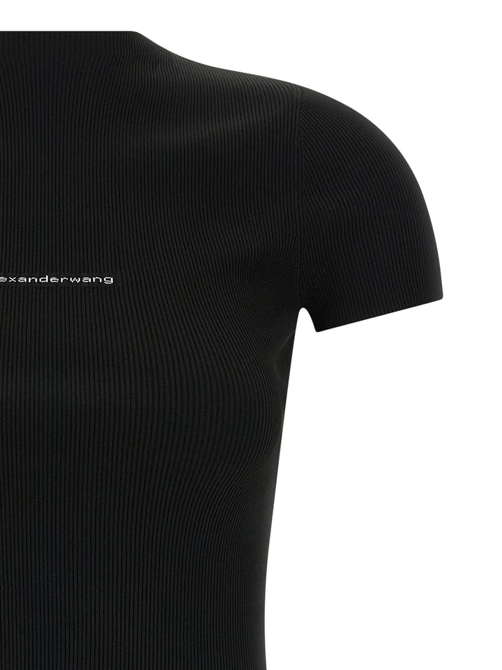 Alexander Wang Logo Dress Dresses - Black | ff6ea8da0335e6ebfa75b74d6d8e98b1c2ecbd93