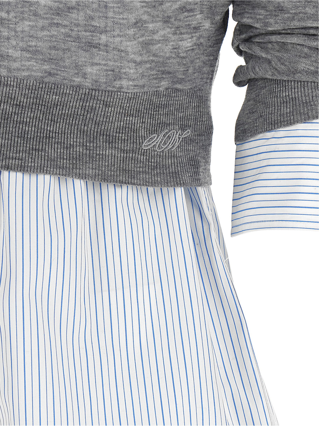 Alexander Wang Knitted Shirt Shirt and Blouse - Gray | d1d228bf303ef17aec34cfa3cc1384b7c85e1bb4