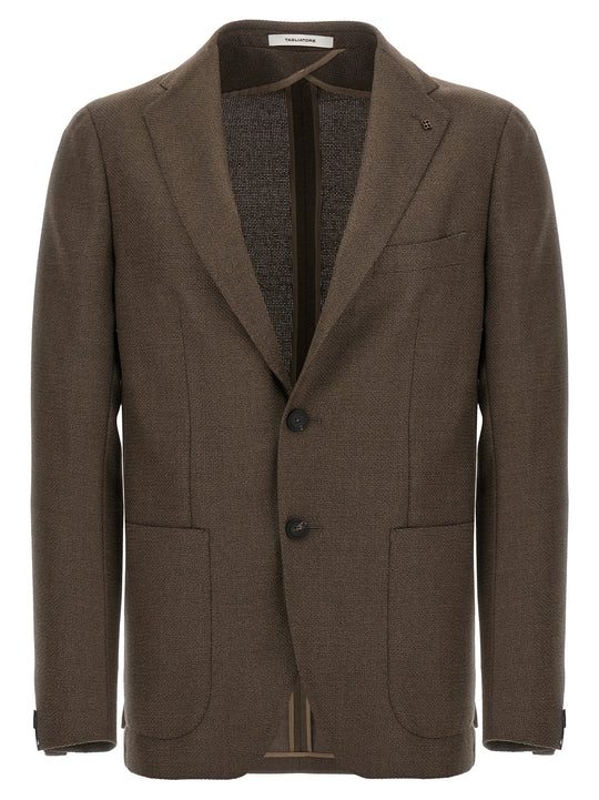 Super 100'S Wool Blazer Brown