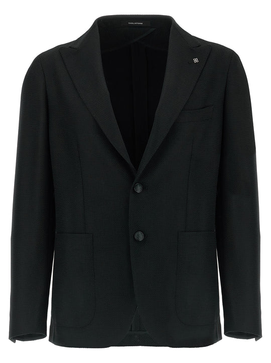 Micro Squares Blazer Black