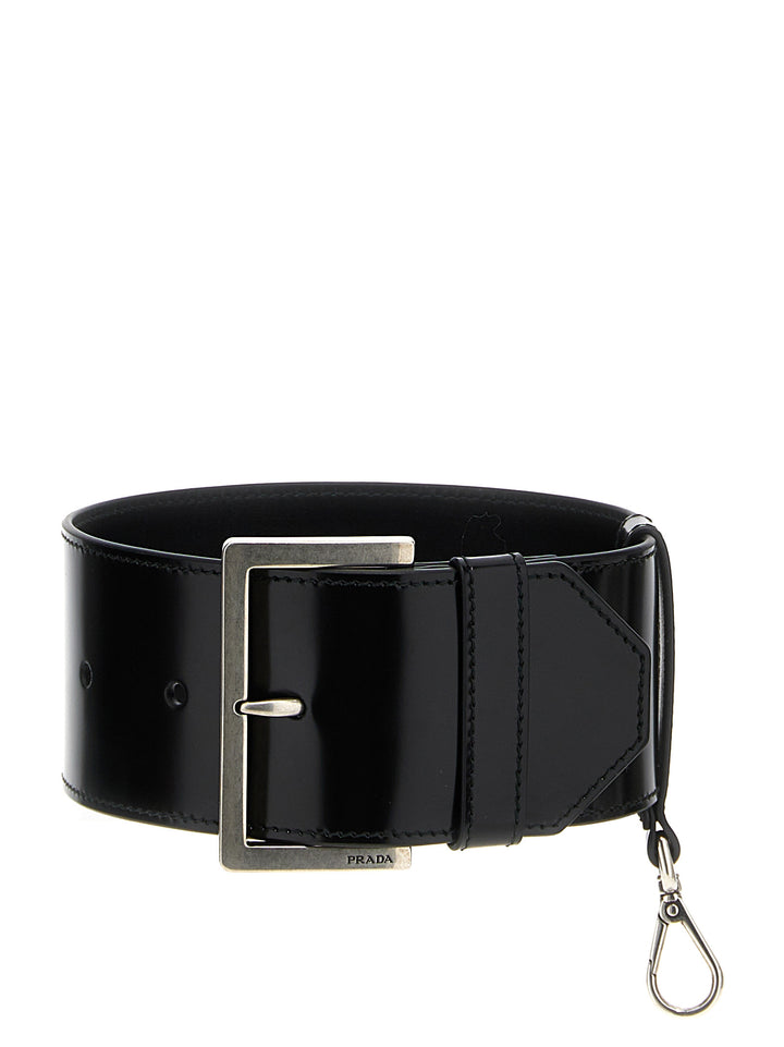 Prada Brushed Leather Sleeve Bag Accessories - Black | 6d4c49a05fa37ca4260ec79589f03479db530a32