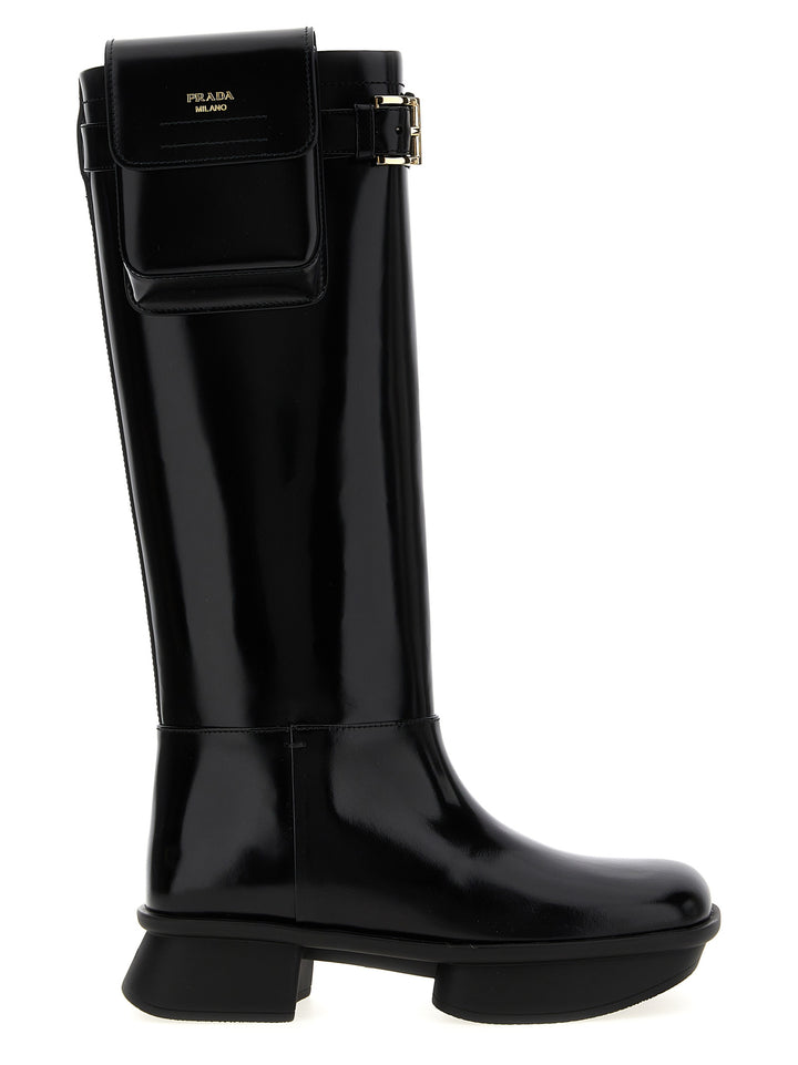 Prada Equal Boots and Ankle Boots - Black | b80a95995d7ffe36090a5d97eafca71e931952b4