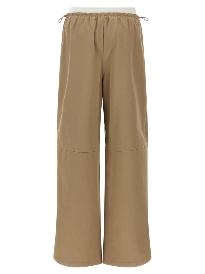 Alexander Wang Double Layer Waist Trousers Pants - Beige | 735e43ba31f8243803435d78def0c303826f4f60