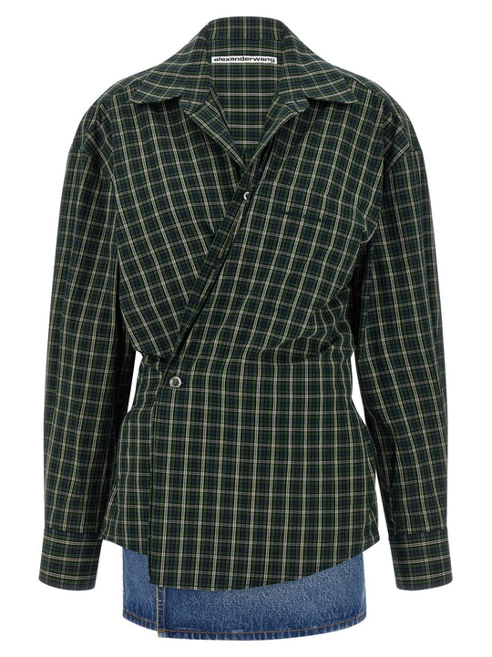 Wallet Shirt Dress Dresses Green