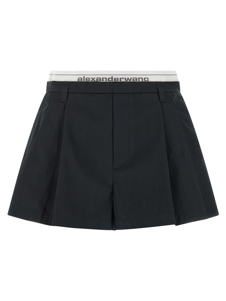 Alexander Wang Logo Band Shorts Bermuda and Short - Black | 2f818067041685b6ed5efcc53542387181f78ec2