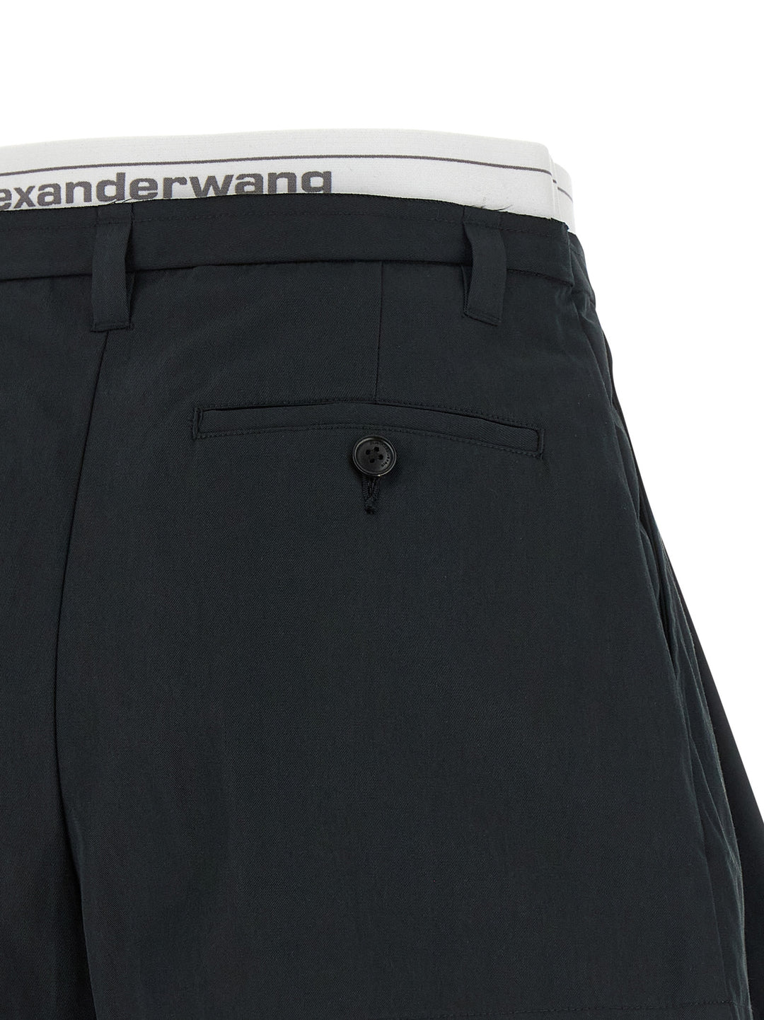 Alexander Wang Logo Band Shorts Bermuda and Short - Black | 34352b1440b90c15f78f555f714ee09d2818d3d5