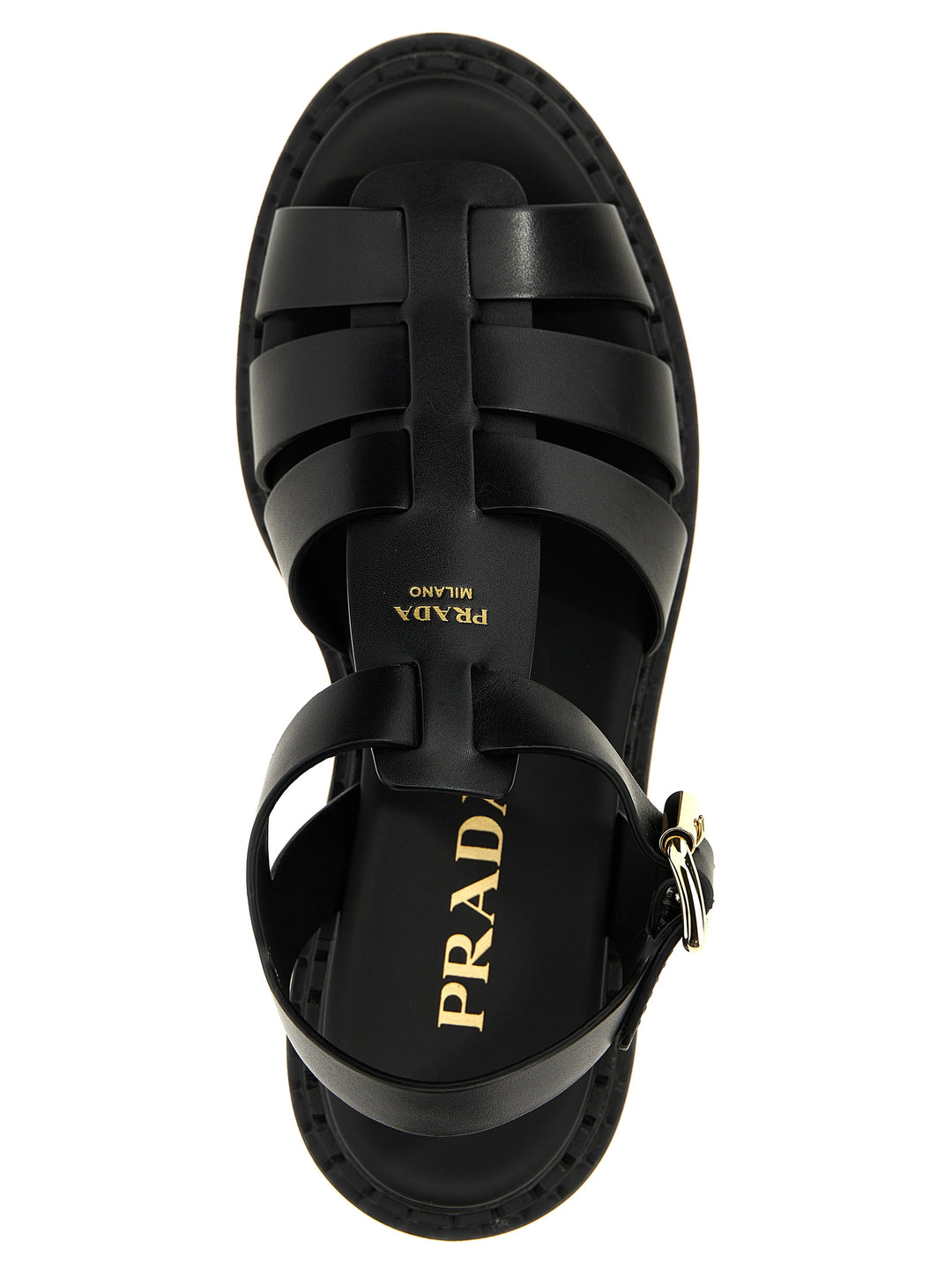 Prada Monolith Sandals - Black | 966415aa45d019727dddbcbd97f0f54652ea135a