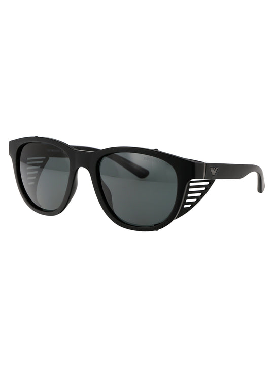0EA4216U Geometrical Sunglasses