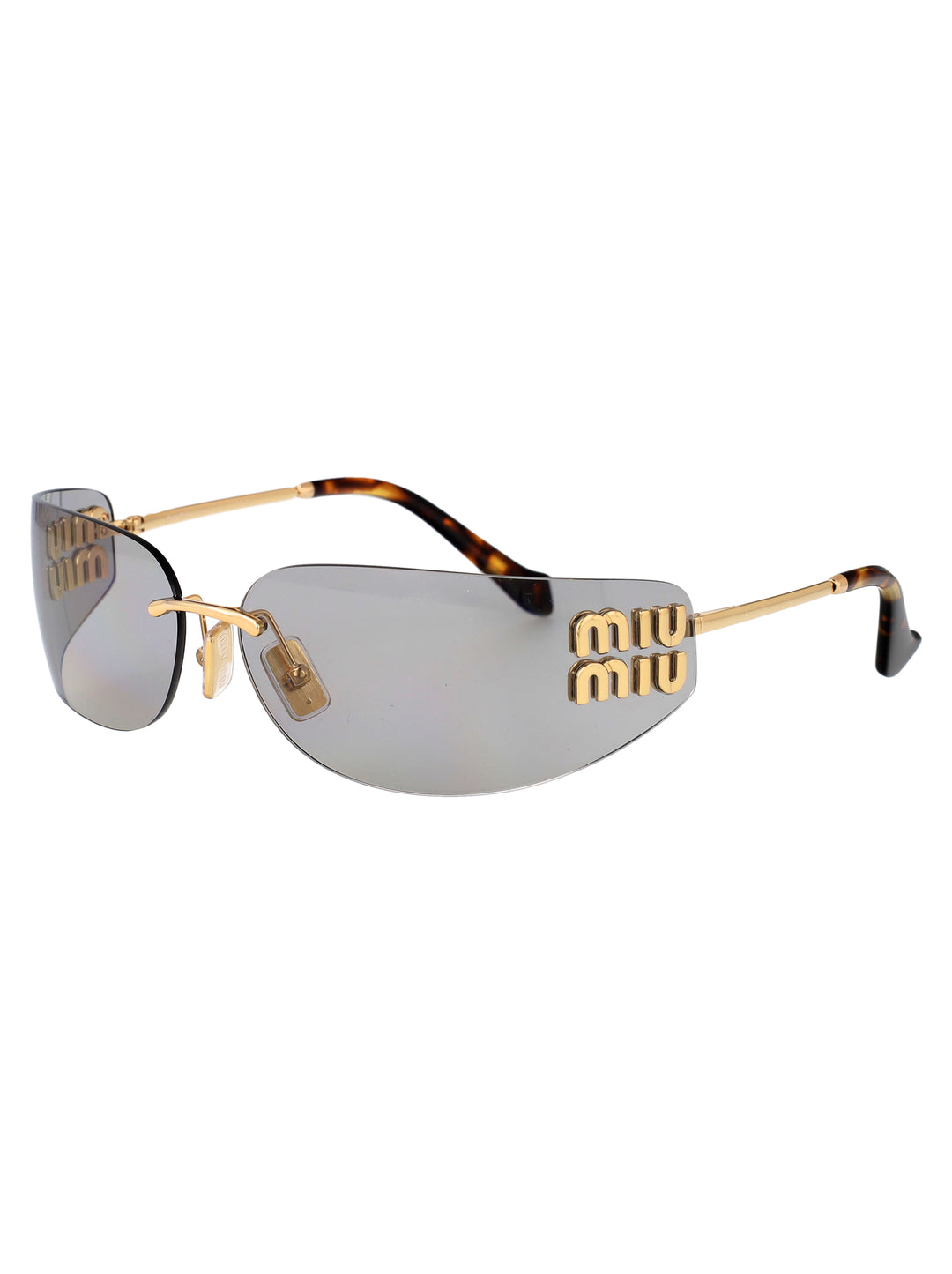 Miu Miu SUNGLASSES - Gold | 98cb9797c697bfc58664e371f808376b0c9788e4