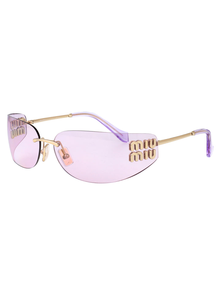 Miu Miu SUNGLASSES - Gold | d02eb426ecbc0cef79ff41945d5beda0b7bf4618