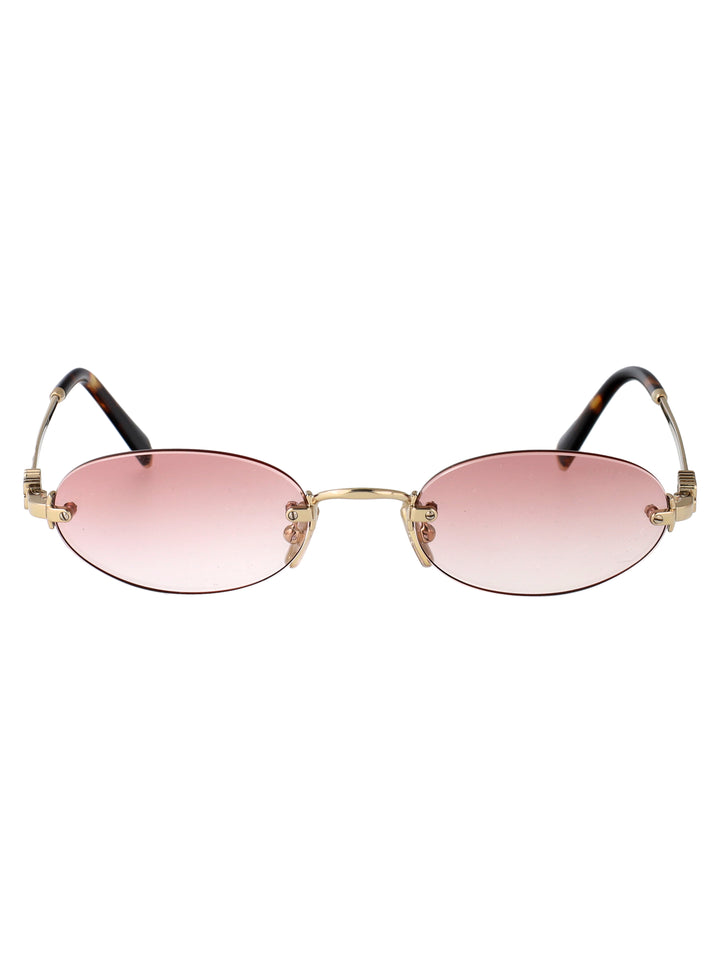 Miu Miu SUNGLASSES - Gold | 1eef696e1d0f68013ed8f497e6806b30f2f35154