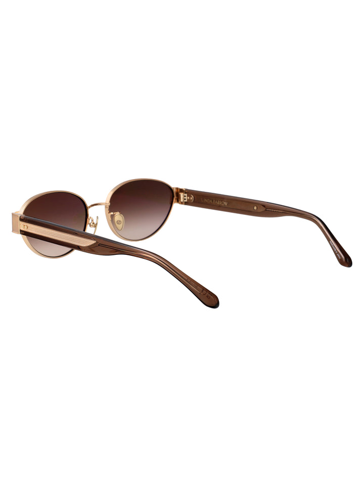 Linda Farrow SUNGLASSES - Gold | c44ca7e4b95d7aac9cf2135315df4ee997001a24