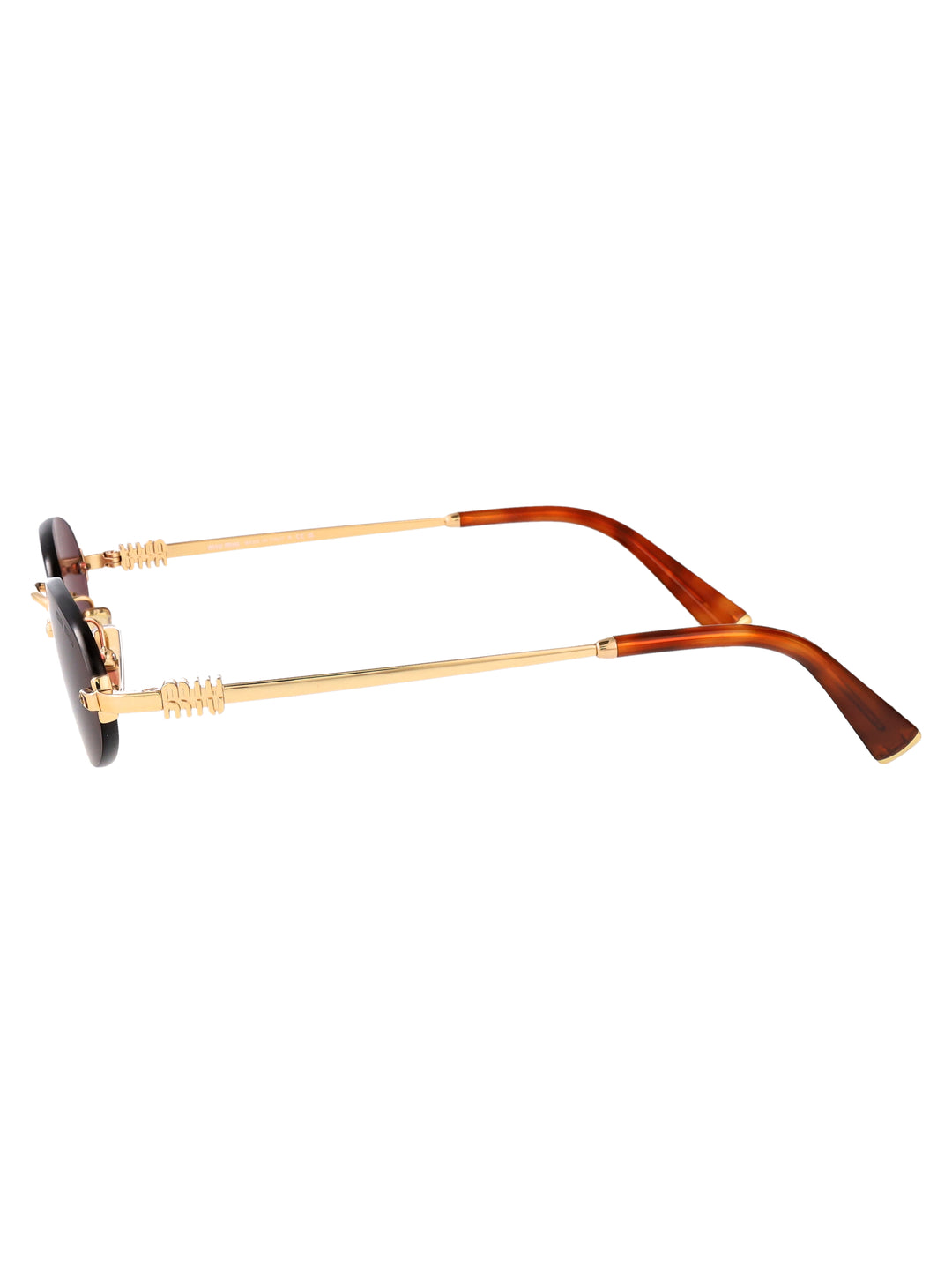 Miu Miu SUNGLASSES - Gold | e1a100adef7ce02fc2717f43c42a6b6f7e03af70