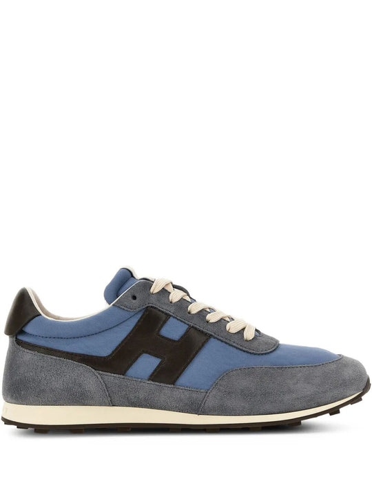 Hogan Athletic Suede And Fabric Sneakers