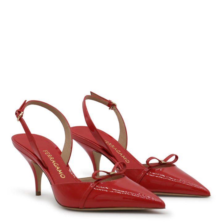 Ferragamo With Heel - FLAME RED | a82d06f091b9f295127a52727ea8dc346682e4aa
