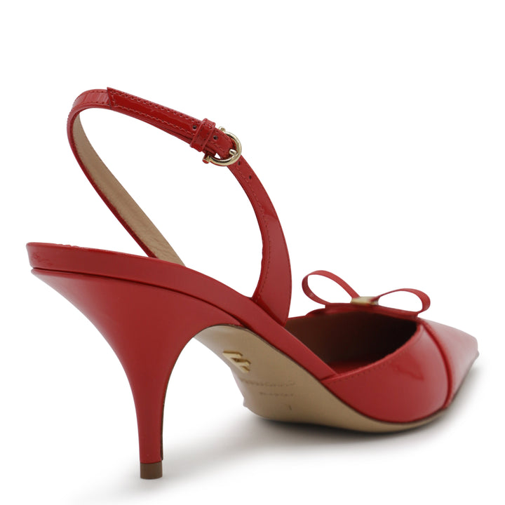 Ferragamo With Heel - FLAME RED | 3a7447dbcdfc0ed7567060f38615b4c871b4e936