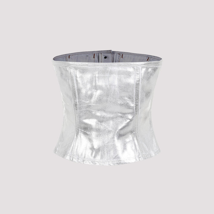 Ganni Tops - Metallic | b37704081b311faf7fd851d3b86c6ec07e69caf7