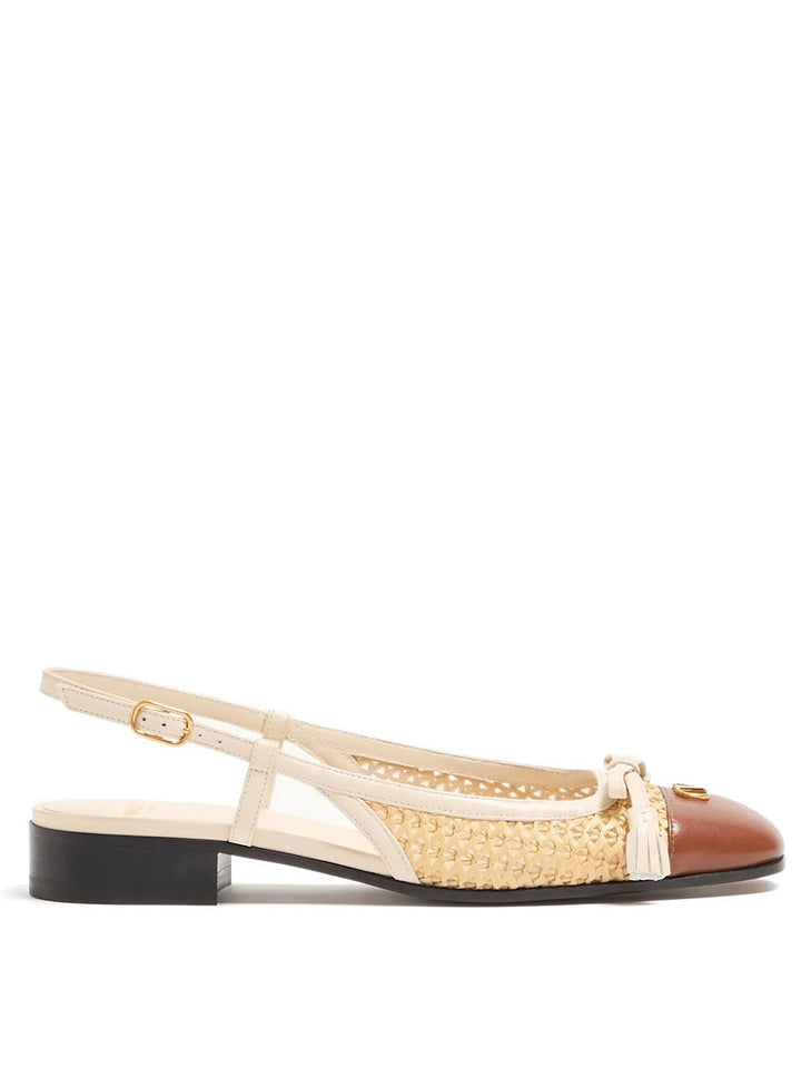 Valentino Garavani Ballerinas - Nude & Neutrals | 0e62182f33a3f8ba0b14b549cd52a3b9ee217bdf