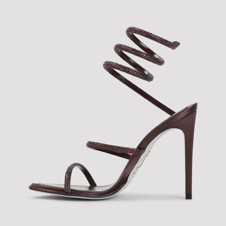 Rene` Caovilla Sandals - Brown | 434203684cdc8ef4e77ae631d64c230f3e9ccaf2