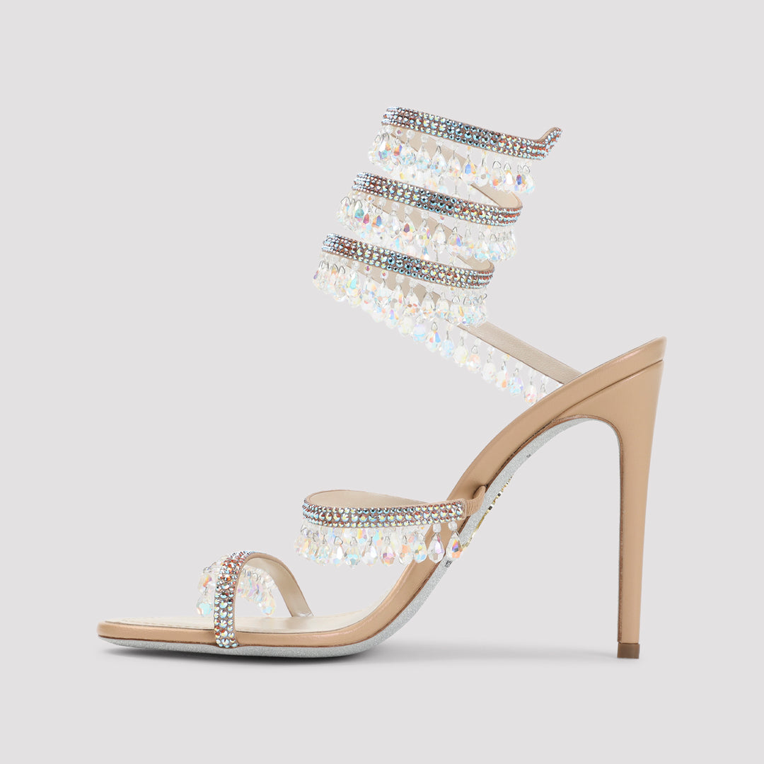 Rene` Caovilla Sandals - Nude & Neutrals | d6b7b3b89d1f39a90b7abec6c1cc9e981f5fbde3