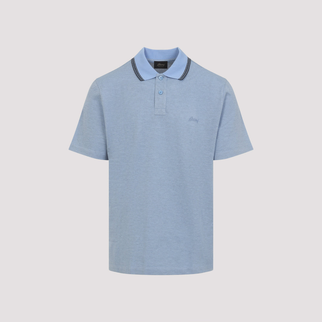 Brioni Polo - Blue | 25146d0c0db0482e020d3bef507ee5cc89ceb361